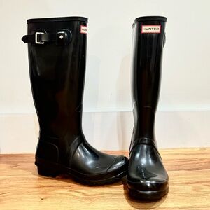 HUNTER - Original Tall Rain Boots Black